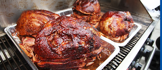 Grilled Spiral Ham