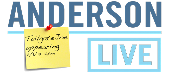 TailgateJoe Appearance – Anderson Live