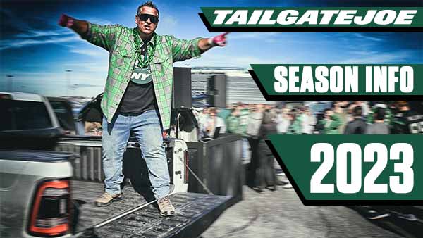 NY Jets Tailgate Party, TailgateJoe 2020 Season